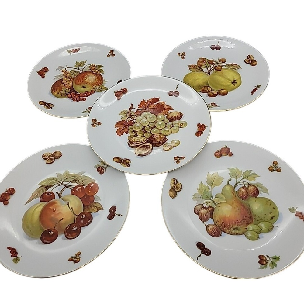 Seltmann Weiden 5 pc Dessert/Side Plates K Bavaria Vintage Western Germany MCM